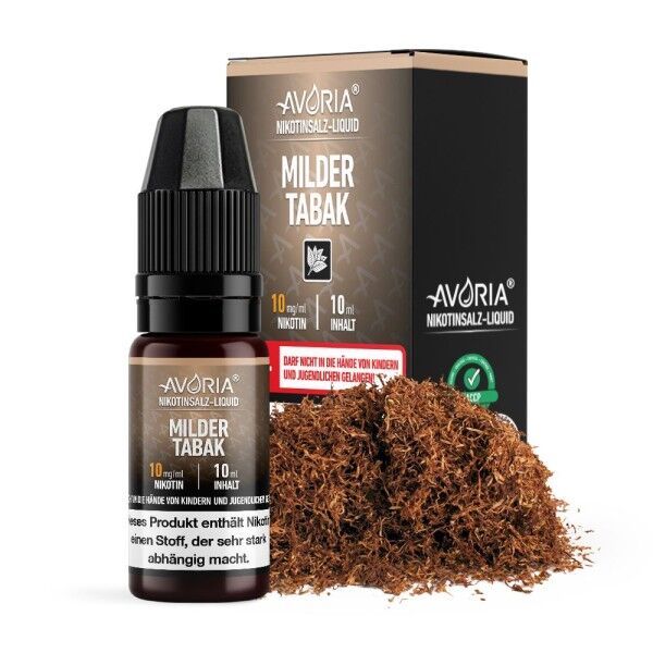 Liquid Nikotinsalz Milder Tabak Avoria 10ml