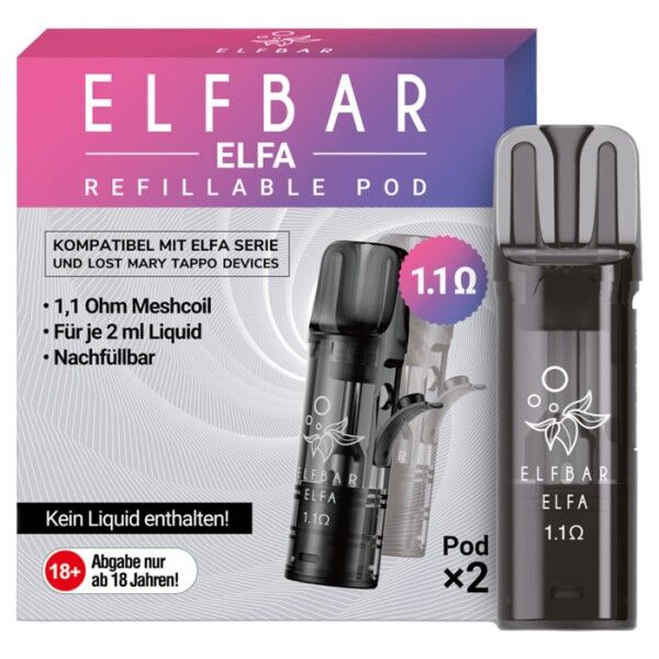 Pod ELFBAR Elfa Leer-Pod 1,1 Ohm Mesh