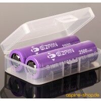 Aufbewahrungsbox für zwei 18650 Akkus Aufbewahrungsbox für zwei 18650 Akkus