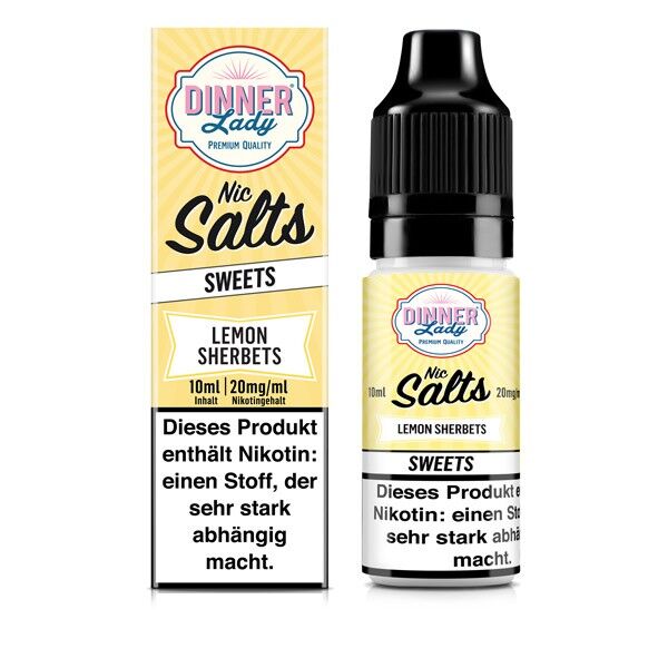 Liquid Nikotinsalz 50/50 - Lemon Sherbets Dinner Lady 10ml