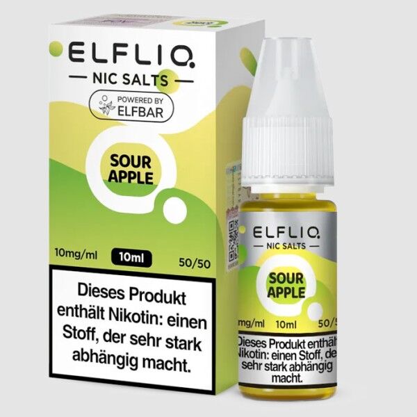 Liquid Nikotinsalz Sour Apple ELFLIQ 10ml