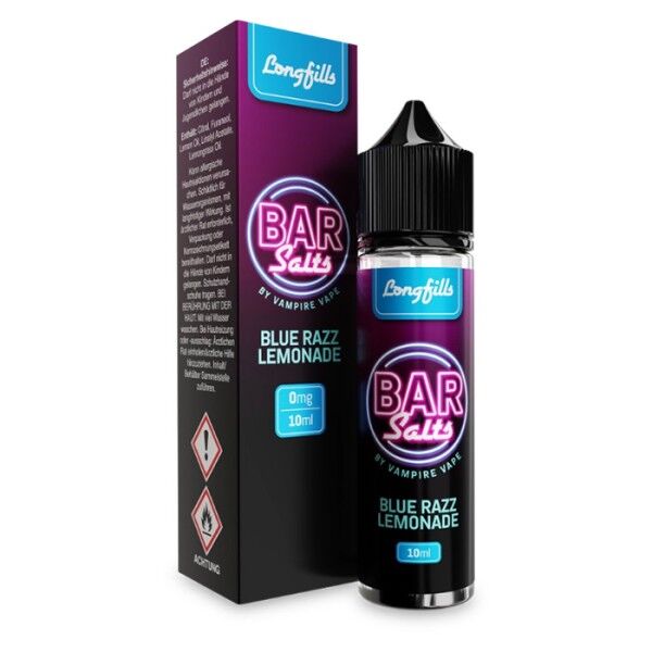 Aroma (Longfill) Bar Salts - Blue Razz Lemonade Vampire Vape 10ml (60ml Flasche)