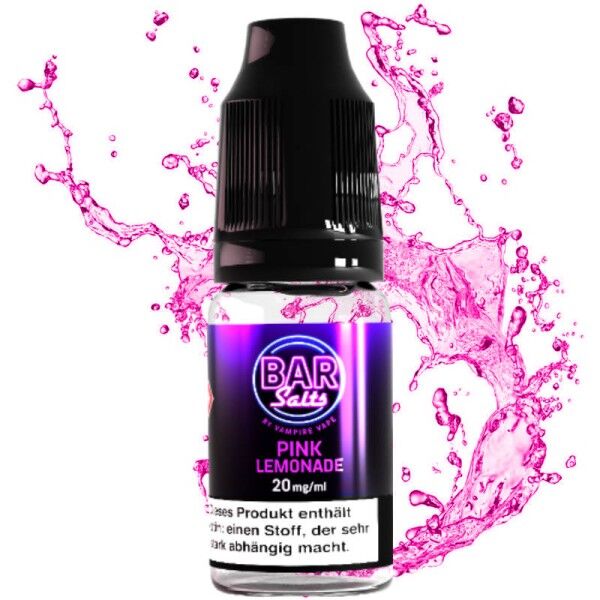 Liquid Nikotinsalz Bar Salts - Pink Lemonade Vampire Vape 10ml