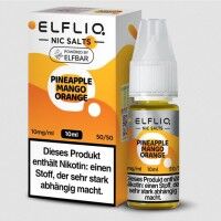 Liquid Nikotinsalz Pineapple Mango Orange ELFLIQ 10ml Liquid Nikotinsalz Pineapple Mango Orange ELFLIQ 10ml