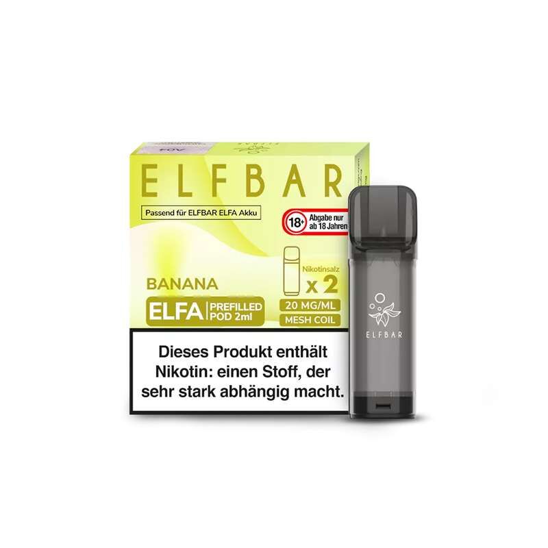 Elfbar Vanille Pods Pod mit Liquid für ELF Bar ELFA (2er Pack)