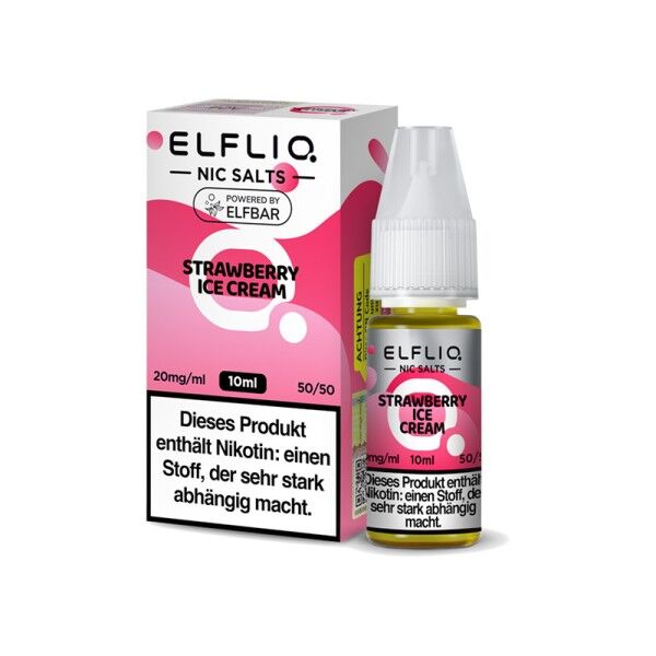 Liquid Nikotinsalz Strawberry Ice Cream ELFLIQ 10ml