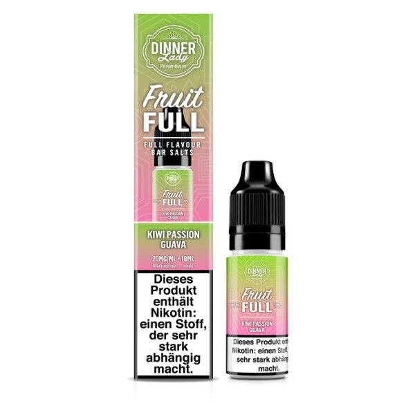 *ABVERKAUF* Liquid Nikotinsalz Fruit Full - Kiwi Passion Guava Dinner Lady 10ml