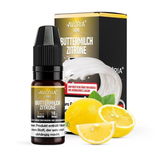 Liquid Nikotinsalz Buttermilch-Zitrone Avoria 10ml