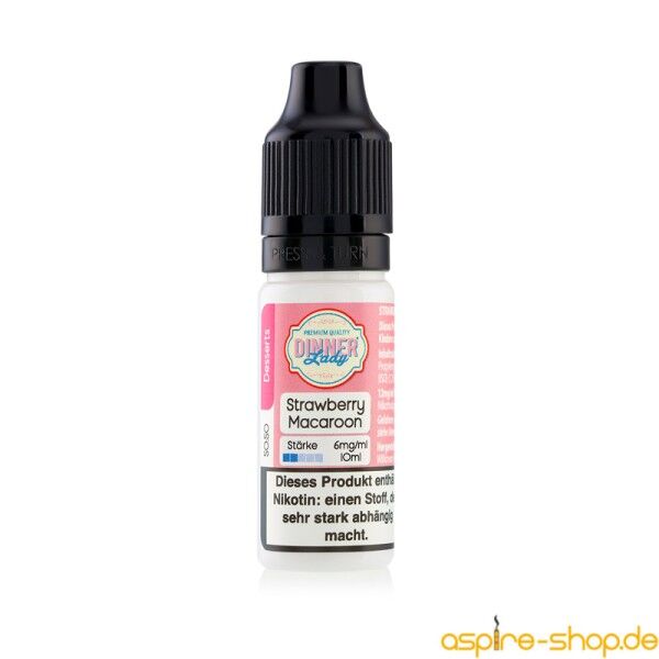 Liquid Dessert 50/50 - Strawberry Macaroon Dinner Lady 10ml