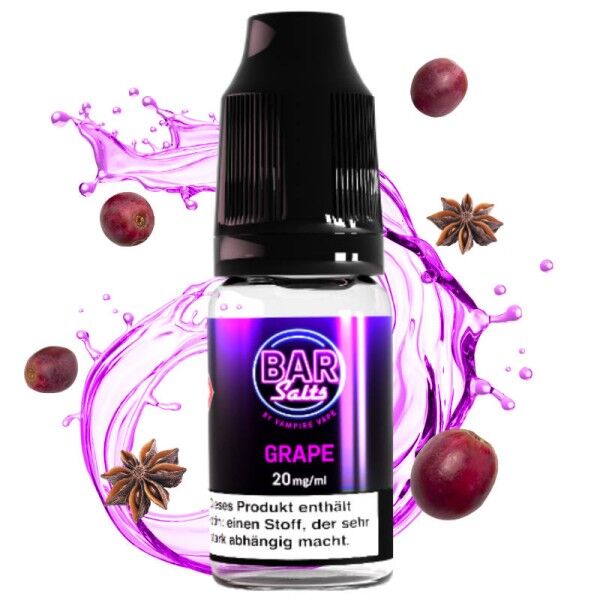 Liquid Nikotinsalz Bar Salts Grape Vampire Vape 10m