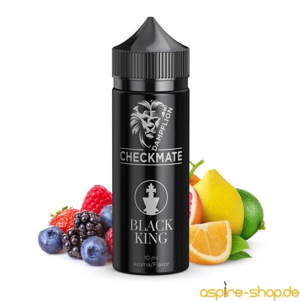 Aroma (Longfill) Checkmate Black King Dampflion 10ml (120ml Flasche)