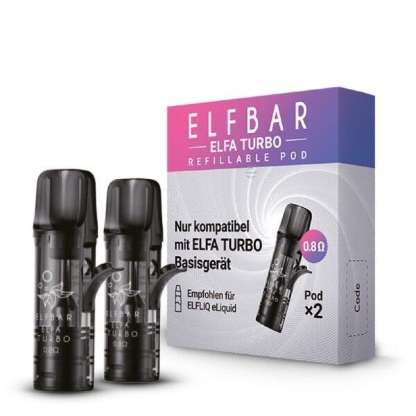 Pod ELFBAR Elfa Turbo Leer-Pod 0,8 Ohm Mesh