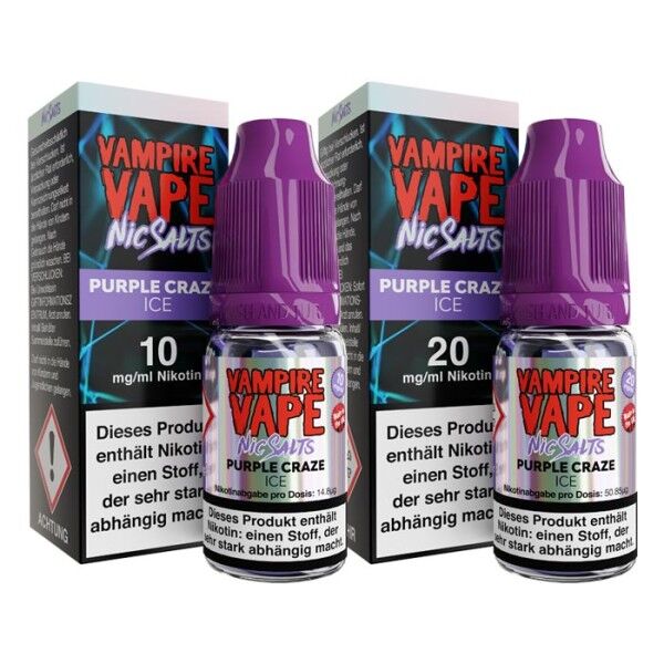 Liquid Nikotinsalz Purple Craze Ice Vampire Vape 10ml