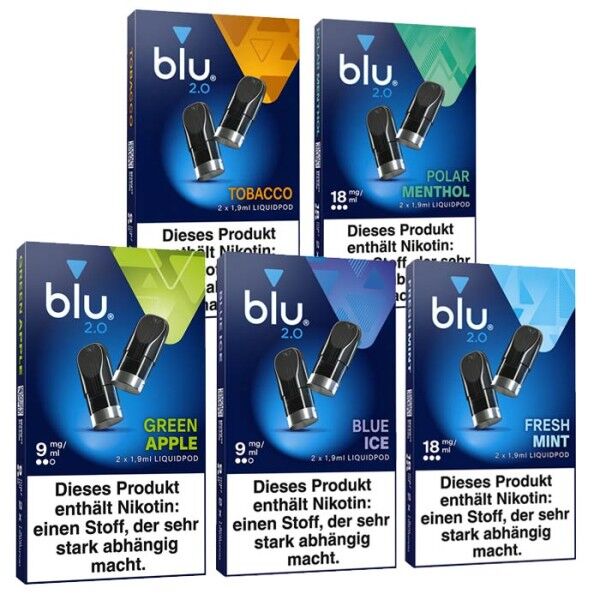 Pod mit Liquid für blu 2.0 2x1,9ml