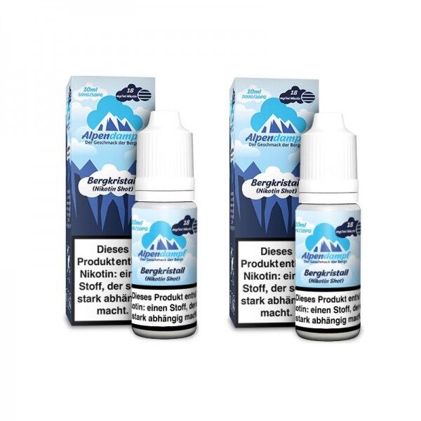 Nikotin Shot Bergkristall 10ml 18mg/ml