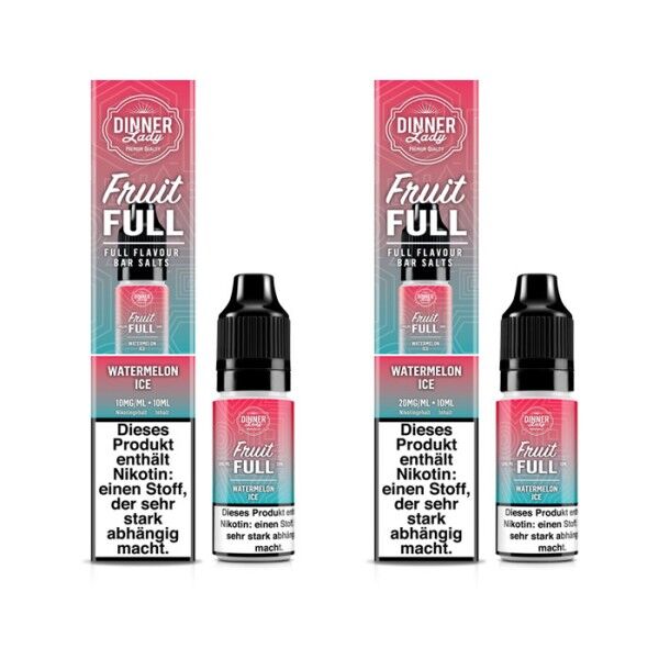 Liquid Nikotinsalz Fruit Full - Watermelon Ice Dinner Lady 10ml