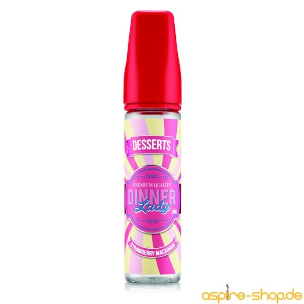 Aroma (Longfill) Strawberry Macaroon Dinner Lady 20ml (60ml Flasche)