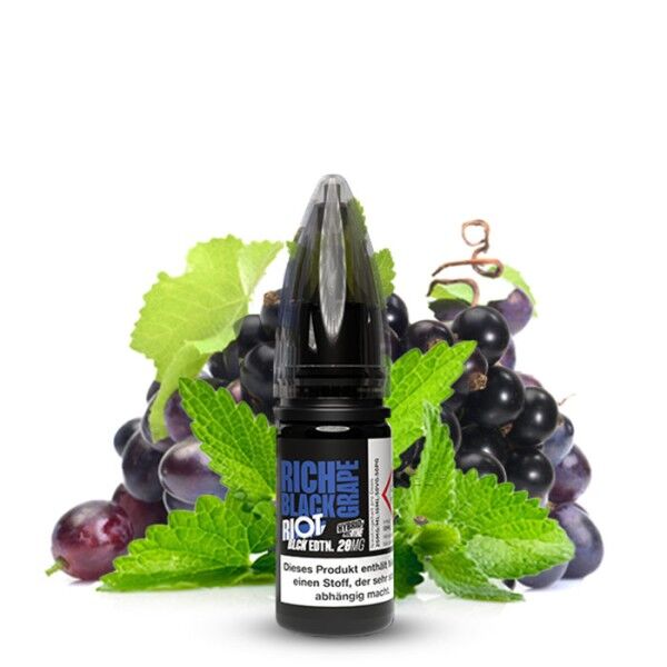 Liquid Nikotinsalz Black Edition Rich Black Grape Riot Squad 10ml