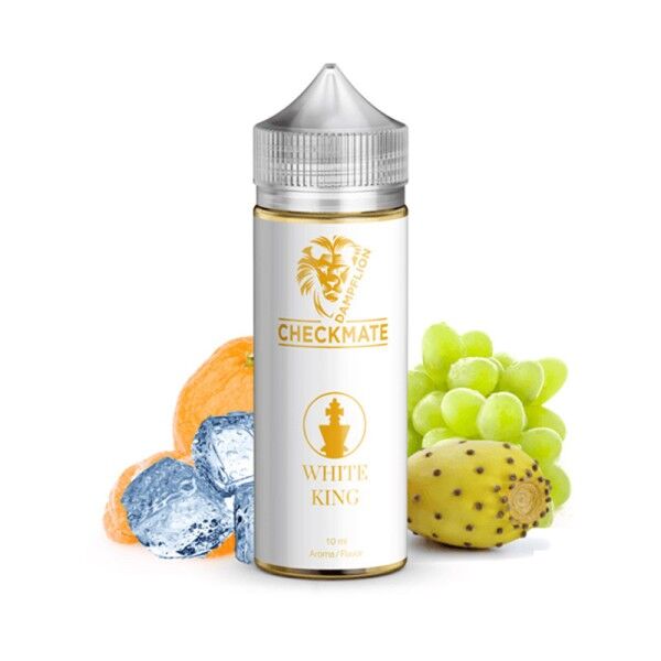 Aroma (Longfill) Checkmate White King Dampflion 10ml (120ml Flasche)