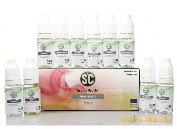 Liquid Probierbox - Frucht SC 10x10ml