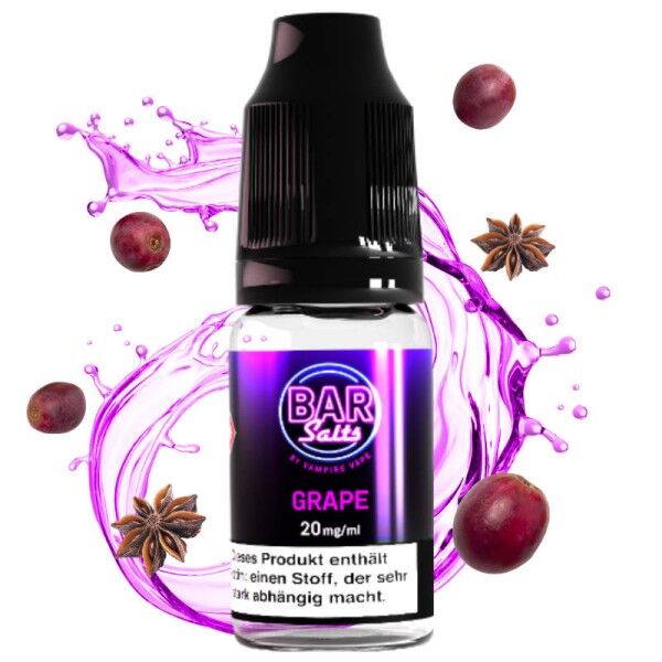 Liquid Nikotinsalz Bar Salts - Grape Vampire Vape 10m