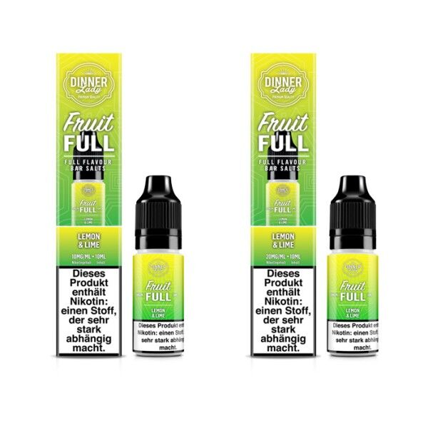 Liquid Nikotinsalz Fruit Full - Lemon & Lime Dinner Lady 10ml