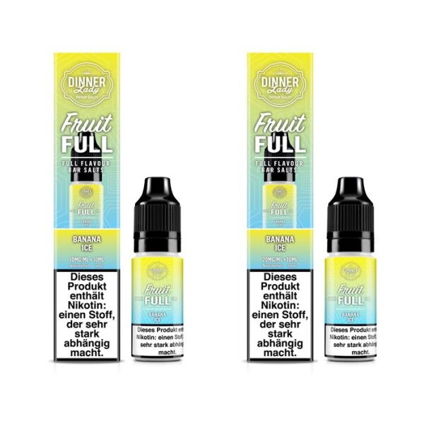 Liquid Nikotinsalz Fruit Full - Banana Ice Dinner Lady 10ml